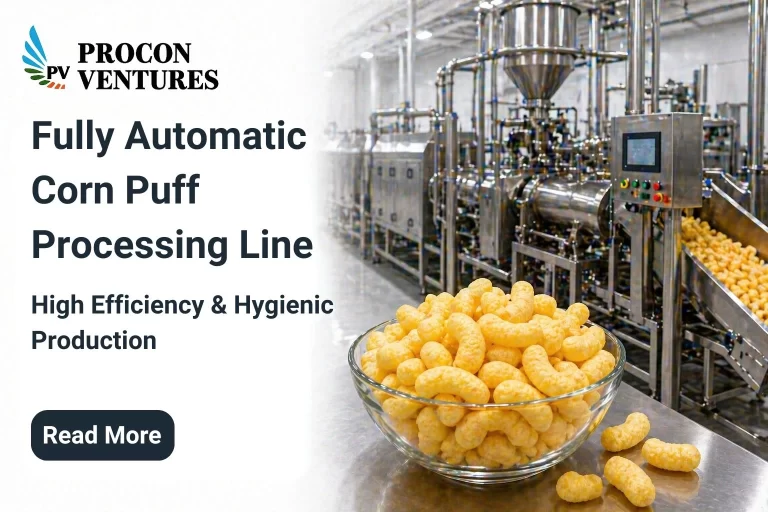 Fully Automatic Corn Puff Processing Line – High Efficiency & Hygienic Production
